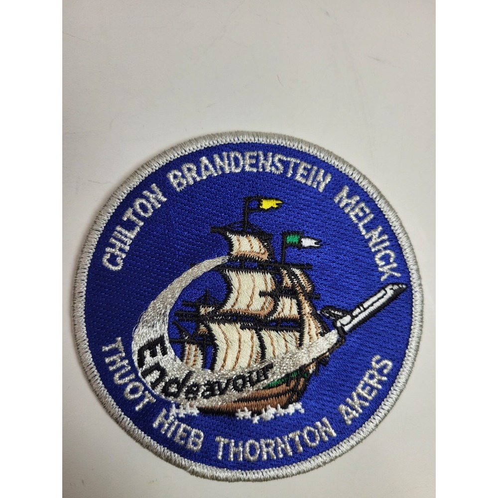 Willabee & Ward NASA STS-49 Endeavour Space Mission Embroidered Iron On Patch 4"